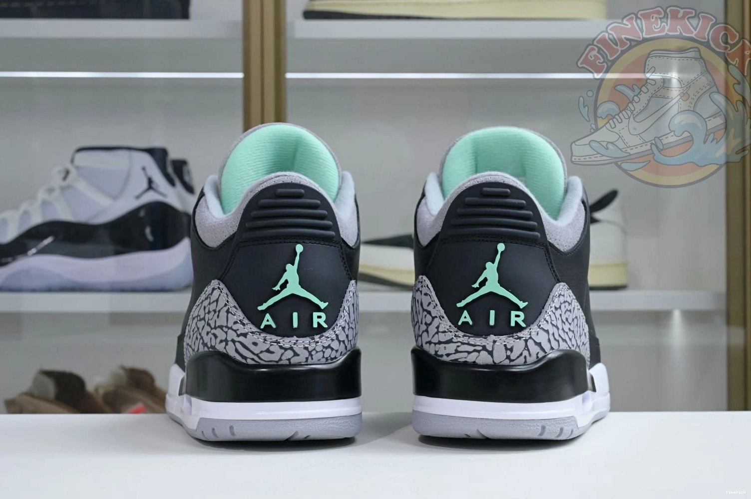Green Jordan Glow 3 Air 0726